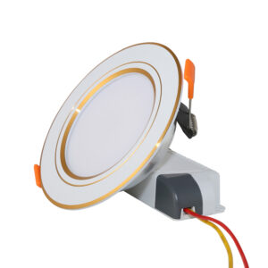 Đèn LED Âm Trần Đổi Màu Viền Vàng Việt Nhật 12W